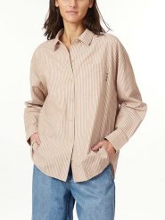 Scotch & Soda Koszula w kolorze jasnobrązowym rozmiar: M. Brązowe koszule damskie Scotch & Soda, m, bez wzorów, bez kołnierzyka, bez ramiączek. Za 109.78 zł.