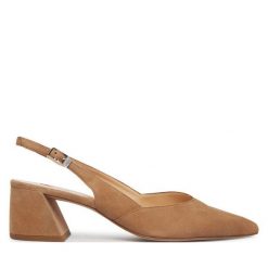 Czółenka HÖGL. Brązowe czółenka damskie Högl, bez wzorów, bez obcasa. Za 689.99 zł.