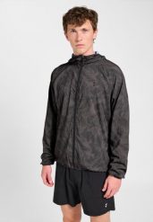 Kurtka wodoodporna Hummel Pulse AOP. Szare kurtki damskie Hummel, xl, bez wzorów, z materiału, z kapturem. Za 296.50 zł.