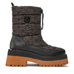 Botki Liu Jo. Czarne botki damskie Liu Jo, bez obcasa, na płaskiej podeszwie, bez zapięcia. Za 1,039.00 zł.