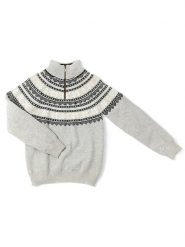 COLD Sweter "Bodö" w kolorze szarym rozmiar: 40. Szare swetry klasyczne damskie COLD, z wełny, bez kołnierzyka. Za 239.99 zł.