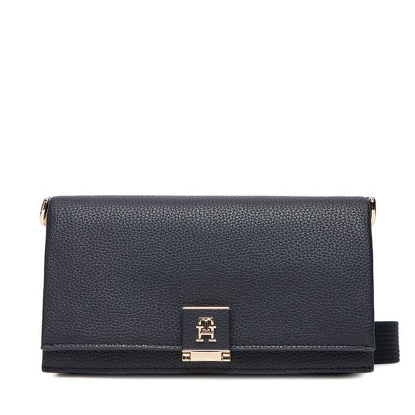 Torebka Tommy Hilfiger. Niebieskie listonoszki damskie Tommy Hilfiger, bez wzorów, bez dodatków. Za 319.99 zł.