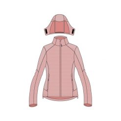 Damska kurtka z kapturem zapinana na zamek CMP. Czerwone kurtki damskie CMP, bez wzorów, z softshellu, z kapturem. Za 403.50 zł.