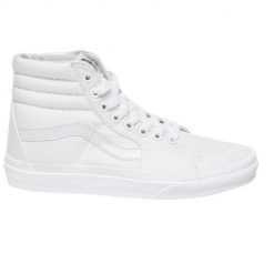 Buty sportowe do chodzenia damskie Vans Sk8-Hi W00. Białe obuwie sportowe treningowe Vans, trekkingowe, Vans SK8. W wyprzedaży za 368.70 zł.