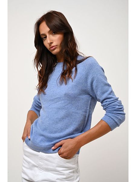 AUTHENTIC CASHMERE Kaszmirowy sweter "Ecrin" w kolorze błękitnym rozmiar: L. Niebieskie swetry klasyczne damskie AUTHENTIC CASHMERE, l, z kaszmiru, bez kołnierzyka. Za 326.99 zł.