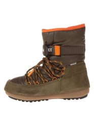 Moon Boot Skórzane botki zimowe "Loop" w kolorze khaki rozmiar: 39. Brązowe botki damskie Moon Boot, na zimę, z materiału, bez obcasa, bez zapięcia. Za 234.38 zł.