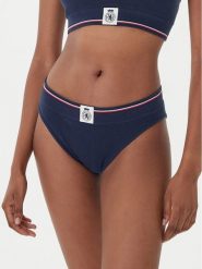 Tommy Hilfiger Figi klasyczne UW0UW06064 Granatowy. Niebieskie figi Tommy Hilfiger, bez wzorów, z bawełny. Za 119.99 zł.