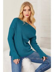 LA Angels Sweter w kolorze niebieskim rozmiar: S. Niebieskie swetry klasyczne damskie LA Angels, s, z bawełny, bez kołnierzyka. Za 131.74 zł.