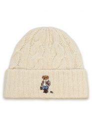 Polo Ralph Lauren Czapka 455P23848001 Kremowy. Białe czapki damskie Polo Ralph Lauren, na zimę, bez wzorów. Za 419.99 zł.
