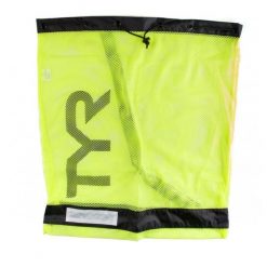 Worek plecak pływacki unisex Tyr Alliance Big Mesh Mummy. Czarne plecaki TYR, bez wzorów, z meshu. Za 129.99 zł.