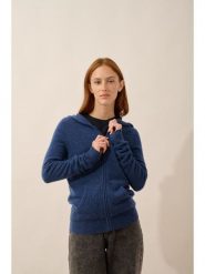 Just Cashmere Kaszmirowy kardigan "Debbie" w kolorze granatowym rozmiar: XL. Niebieskie kardigany damskie Just Cashmere, xl, bez wzorów, z kaszmiru. Za 413.99 zł.