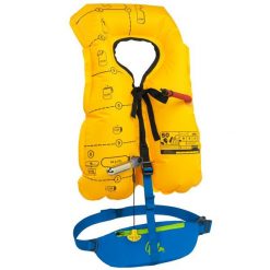 Kamizelka ratunkowa pneumatyczna do wody Unisex Palm Glide sup kajak 100N. Czerwone kamizelki damskie PALM, uniwersalny, bez wzorów, z nylonu, bez kaptura. Za 719.00 zł.