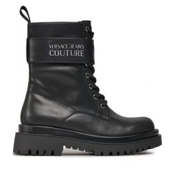 Trapery Versace Jeans Couture. Czarne trapery damskie Versace Jeans Couture, z jeansu, bez zapięcia. Za 1,329.00 zł.