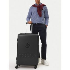 Walizka duża Beverly Hills Polo Club. Czarne walizki Beverly Hills Polo Club, bez wzorów, duże. Za 399.99 zł.