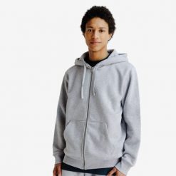 Bluza na suwak unisex Elementals. Szare bluzy damskie Decathlon, m, bez wzorów, z bawełny, z kapturem. Za 179.99 zł.