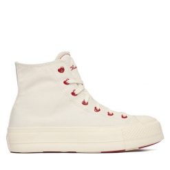 Trampki Converse. Białe trampki damskie Converse, bez wzorów, bez zapięcia. Za 449.99 zł.