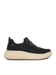 Rieker Sneakersy W1703-00 Czarny. Czarne obuwie sportowe damskie Rieker, z materiału, bez zapięcia. Za 389.99 zł.