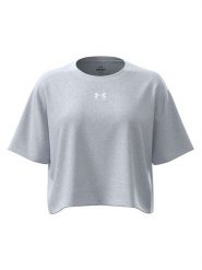Under Armour Koszulka w kolorze jasnoszarym rozmiar: XS. Szare bluzki damskie Under Armour, xs, bez wzorów, bez kołnierzyka, bez ramiączek. Za 78.66 zł.