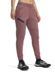 Under Armour Spodnie funkcyjne w kolorze szaroróżowym rozmiar: S. Różowe spodnie dresowe damskie Under Armour, s, bez wzorów, z materiału, outdoorowe. Za 205.45 zł.
