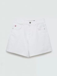 Szorty damskie jeansowe białe Soleil 815. Białe szorty damskie Big Star, bez wzorów, z denimu, z podwyższonym stanem. Za 159.99 zł.