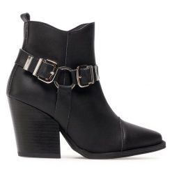 Botki Altercore. Czarne botki damskie Altercore, bez obcasa, na słupku, bez zapięcia. Za 469.99 zł.