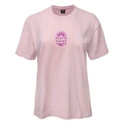 Koszulka damska Hi-Tec Lady Ameli - różowa, Rozmiar XS. Czerwone koszulki sportowe damskie Hi-tec, l, bez wzorów, z bawełny, bez ramiączek, do biegania. Za 34.99 zł.