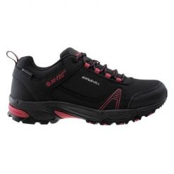 Buty trekkingowe damskie Hi-Tec Hapiter WP. Czarne obuwie trekkingowe damskie Hi-tec, z materiału, bez zapięcia. W wyprzedaży za 198.00 zł.