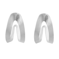 Kolczyki Patrizia Pepe. Szare kolczyki damskie Patrizia Pepe, srebrne. Za 729.99 zł.