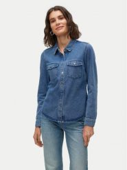 Vero Moda Koszula jeansowa Jennie 10313726 Granatowy Regular Fit. Niebieskie koszule damskie Vero Moda, xl, bez wzorów, z bawełny, bez kołnierzyka, bez ramiączek. Za 199.99 zł.