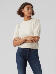 Vero Moda Sweter Doffy 10278313 Écru Regular Fit. Swetry klasyczne damskie Vero Moda, xl, z syntetyku, bez kołnierzyka. Za 109.99 zł.