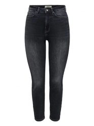 ONLY Dżinsy - Skinny fit - w kolorze czarnym rozmiar: W30/L32. Czarne jeansy damskie Only, z podwyższonym stanem. Za 88.02 zł.