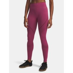 Legginsy Under Armour Vanish Seamless. Czerwone legginsy damskie Under Armour, bez wzorów. Za 209.99 zł.