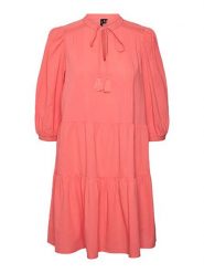 Vero Moda Sukienka w kolorze koralowym rozmiar: M. Czerwone sukienki damskie Vero Moda, bez wzorów, z bawełny, bez ramiączek. Za 118.56 zł.