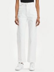 Tommy Jeans Jeansy Julie DW0DW17612 Biały Straight Fit. Białe jeansy damskie Tommy Jeans. Za 669.99 zł.