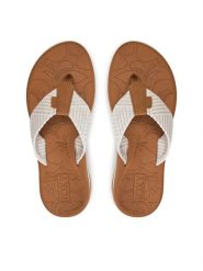 Roxy Japonki ARJL100899 Écru. Klapki damskie Roxy, bez wzorów, z materiału, bez obcasa, bez zapięcia. Za 119.99 zł.