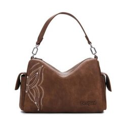 Torebka Desigual. Brązowe torebki klasyczne damskie Desigual, bez dodatków. Za 249.99 zł.