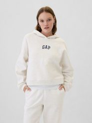 GAP Bluza w kolorze jasnoszarym rozmiar: M. Szare bluzy damskie GAP, m, bez wzorów, z kapturem. Za 122.96 zł.