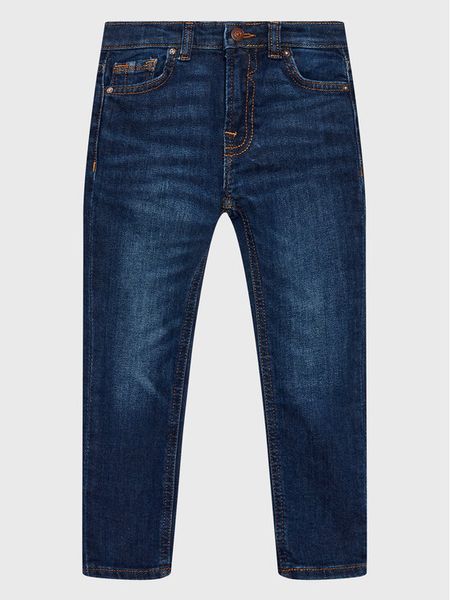 Guess Jeansy N2RA08 D4GV0 Niebieski Skinny Fit. Niebieskie jeansy chłopięce Guess, z jeansu. Za 139.99 zł.