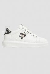 KARL LAGERFELD Białe sneakersy Karpi NFT Stud Tab. Białe obuwie sportowe damskie KARL LAGERFELD, bez zapięcia. W wyprzedaży za 549.99 zł.