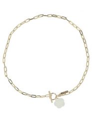 Ivy Pozłacany naszyjnik z zawieszką - dł. 46 cm rozmiar: onesize. Żółte naszyjniki damskie ivy, pozłacane. Za 91.34 zł.