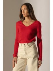 Perfect Cashmere Kaszmirowy sweter "Shannon" w kolorze czerwonym rozmiar: M. Czerwone swetry klasyczne damskie Perfect Cashmere, m, z kaszmiru, bez kołnierzyka. Za 328.65 zł.