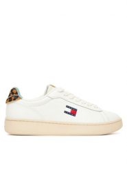 Tommy Jeans Sneakersy Archive '98 Leopard EN0EN02909 Biały. Białe obuwie sportowe damskie Tommy Jeans, z jeansu, bez zapięcia. Za 289.99 zł.