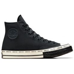 Boots Converse Chuck 70 GORE TEX Waterproof. Czarne obuwie sportowe damskie Converse, z gore-texu, bez zapięcia, wspinaczkowe. Za 548.05 zł.