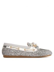 Liu Jo Mokasyny Skipper 01 SA6017 TX337 Srebrny. Szare mokasyny damskie Liu Jo, ze skóry, bez obcasa. Za 679.99 zł.