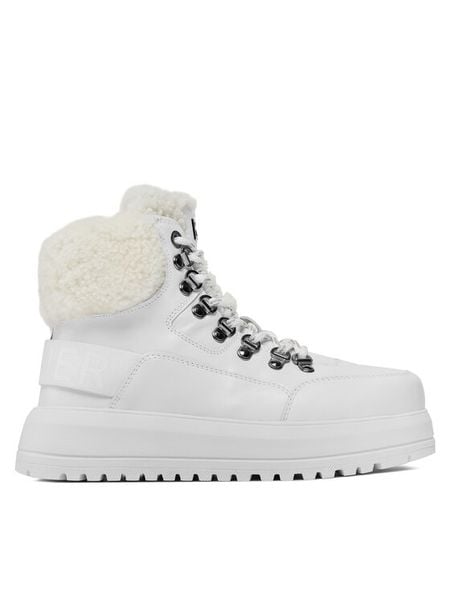 Bogner Trzewiki Antwerp L 11 A 22341203 Biały. Białe botki damskie Bogner, ze skóry, bez obcasa, na płaskiej podeszwie, bez zapięcia. Za 1,699.00 zł.