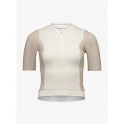 Koszulka kolarska damska POC Cadence Jersey. Białe koszulki damskie POC, bez wzorów, z jersey, bez kołnierzyka, bez ramiączek. Za 404.99 zł.