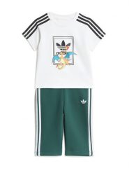 Adidas Komplet t-shirt i spodnie dresowe Pokemon KS7100 Kolorowy Regular Fit. T-shirty i koszulki chłopięce Adidas, bez wzorów, z bawełny, bez kołnierzyka, bez ramiączek. Za 199.99 zł.