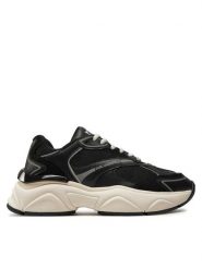 KARL LAGERFELD Sneakersy KL65624 Czarny. Czarne obuwie sportowe damskie KARL LAGERFELD, z materiału, bez zapięcia. Za 769.99 zł.
