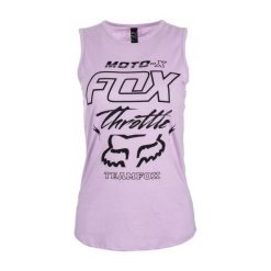 Odzież damska: FOX Koszulka Bez Rękawów Damska Throttle Maniac Muscle M Fioletowy