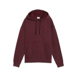 Damska bluza z kapturem Essentials Elevated o luźnym kroju z efektem sprania. Czerwone bluzy damskie Puma, bez wzorów, z kapturem. W wyprzedaży za 189.00 zł.